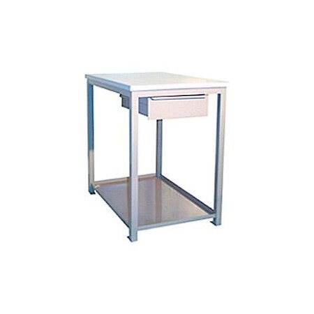 Built Rite Br Built-Rite Drawer, Shelf Shop Stand, Laminate Square Edge, 24"W x 36"D x 36"H, Blue SD23C60-BL